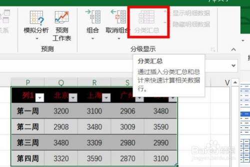 如何解決excel表格的分類彙總無法啟動