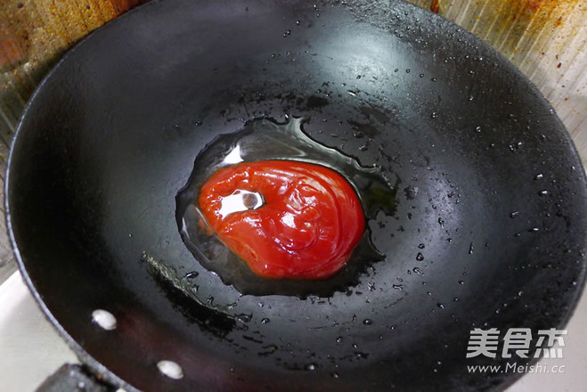 茄汁豆腐角的做法