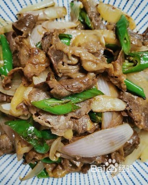 子姜洋葱炒牛肉卷的做法