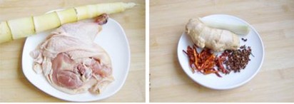 竹笋烧鸡块的做法