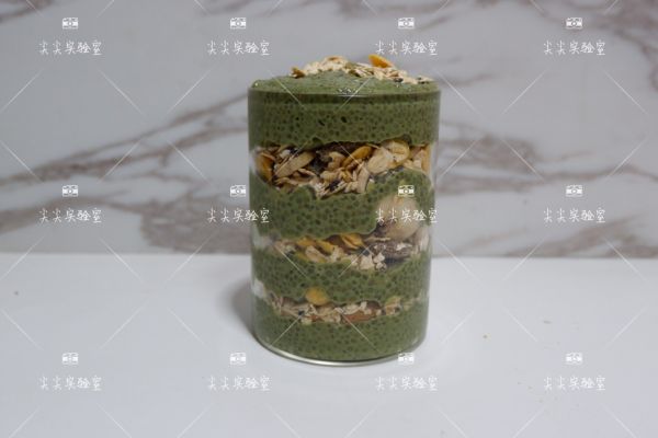 抹茶奇亚籽燕麦布丁