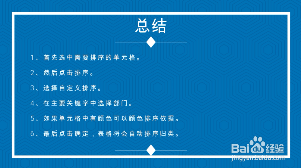 表格怎么自动排序归类