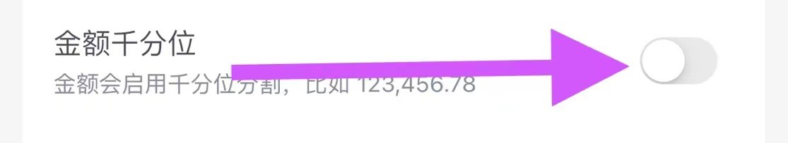 记账管家怎么开启金额千分位？