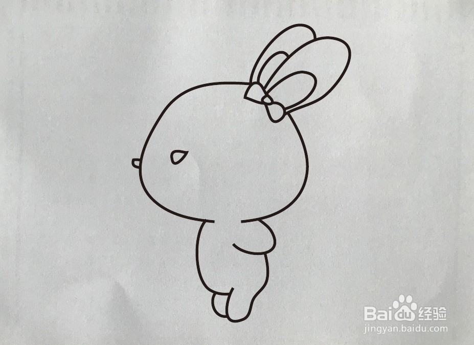 怎样画小白兔简笔画