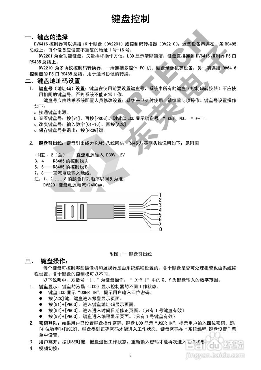 东荣电子DV6416控制器说明书