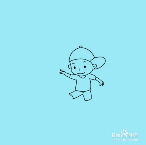 如何手工画卡通小男孩简笔画？