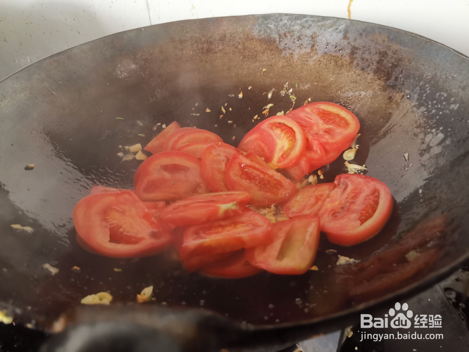 西红柿炒金针菇