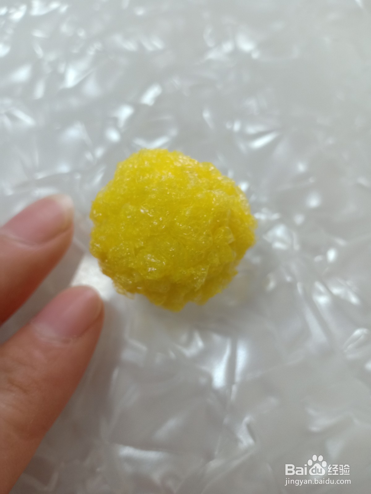 泡沫网怎么做手工 小雪球