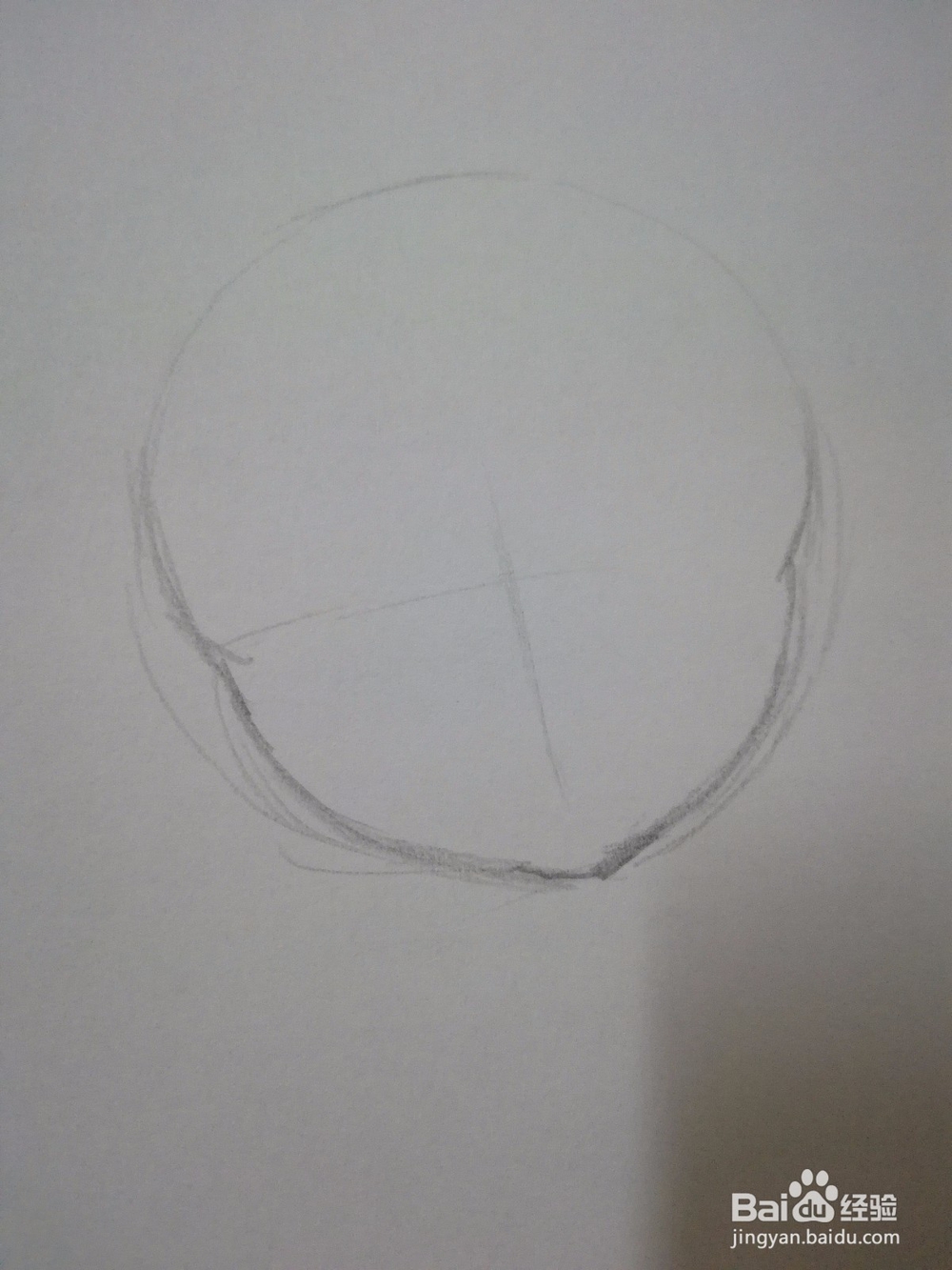 动漫人物头部草稿绘制教程