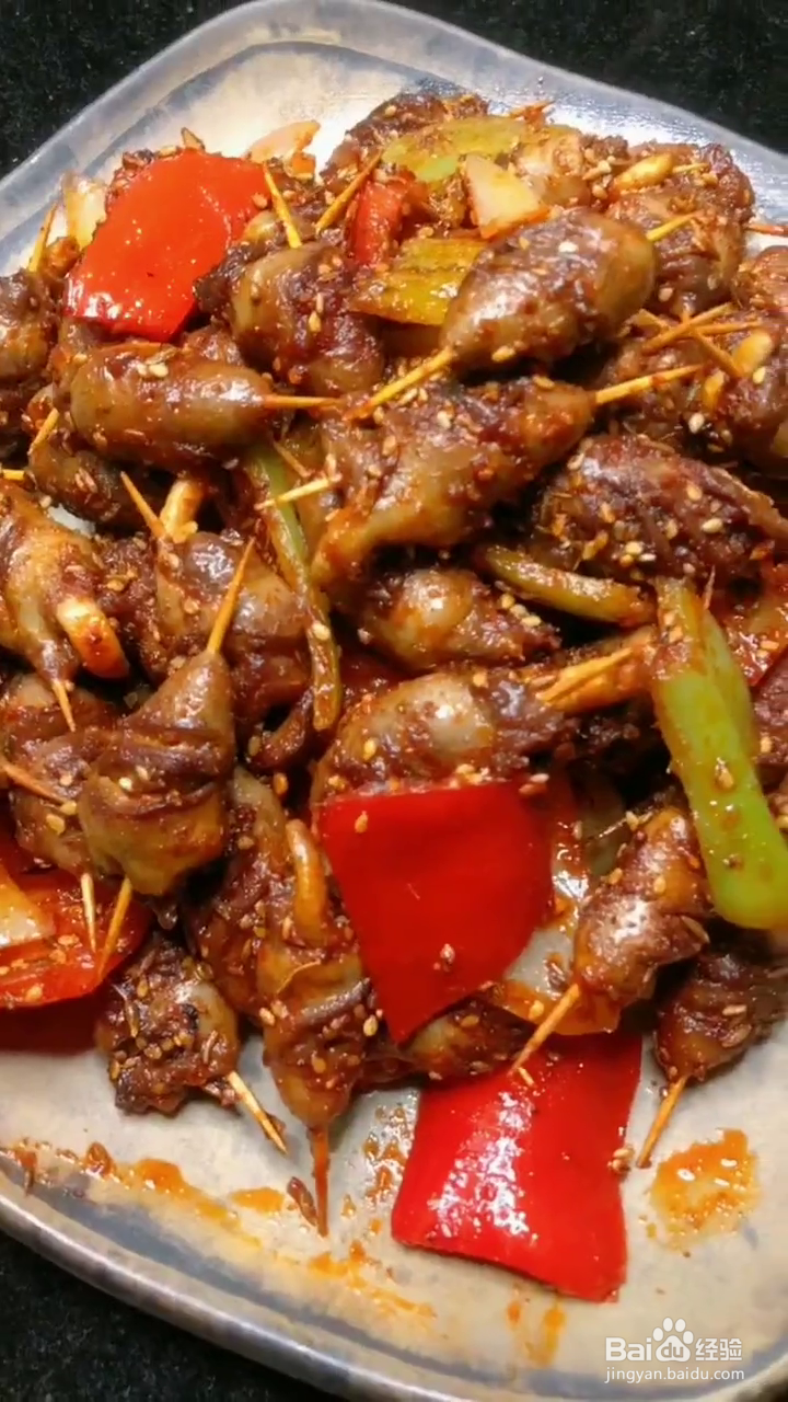 如何制作好吃的牙签鸡心？