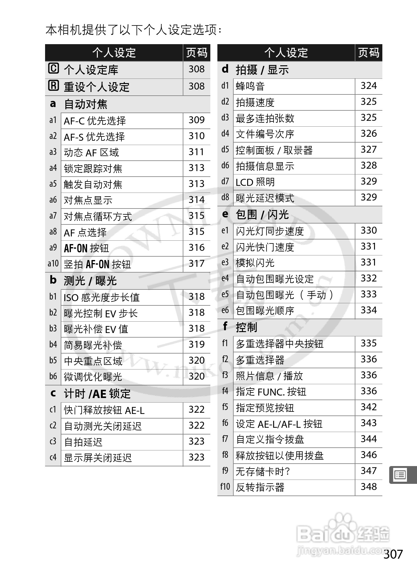 尼康D3数码相机使用说明书:[34]
