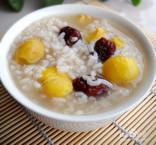 养生食补品-----栗子红枣粥