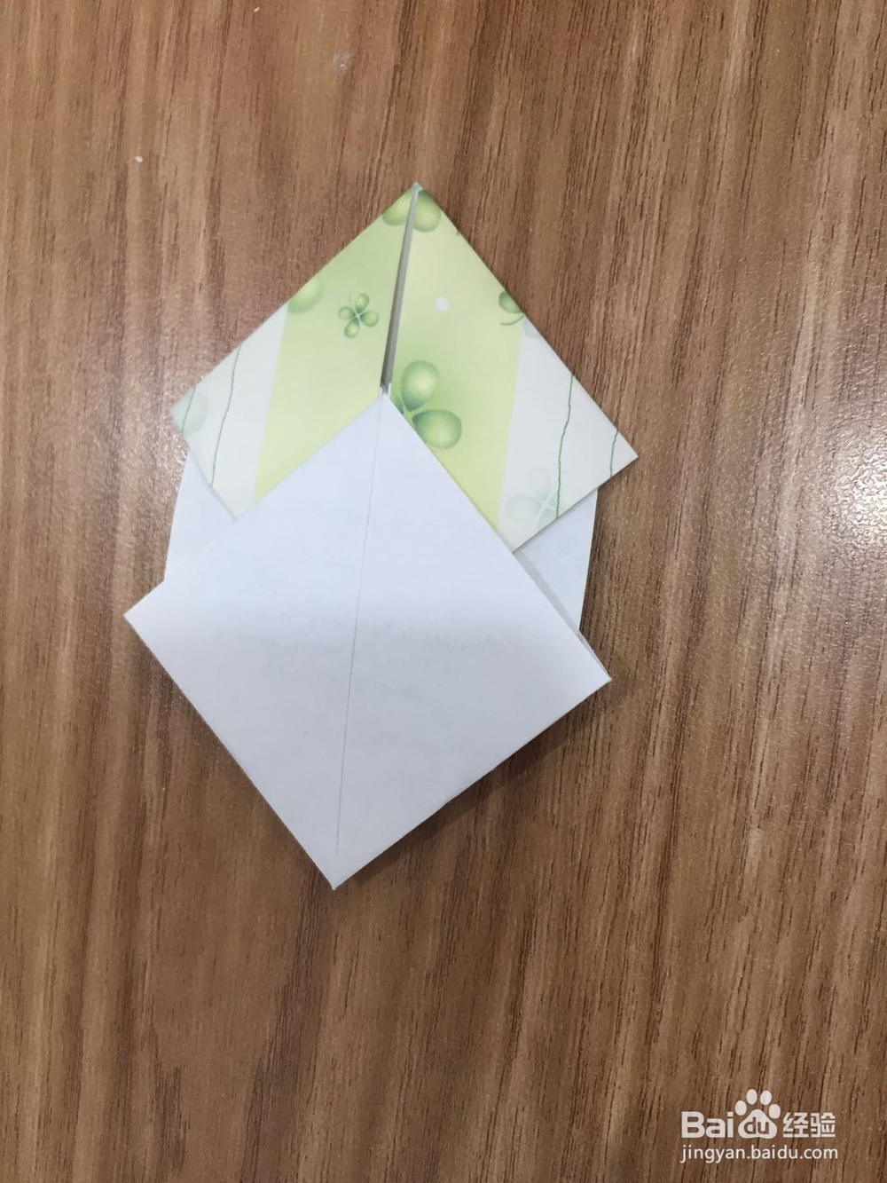 信纸花样的折法-双方形
