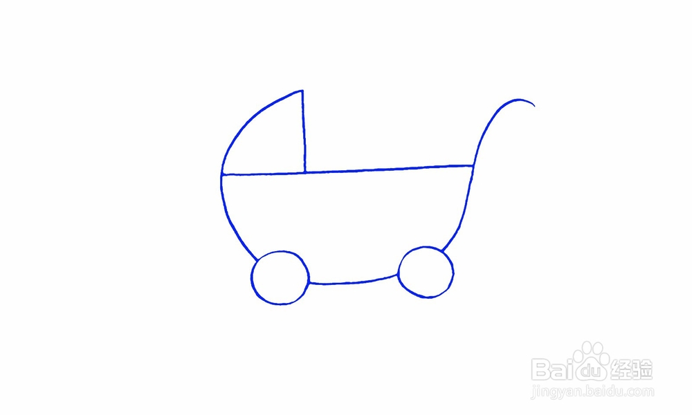 简笔画婴儿车怎么画?