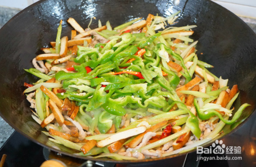 青椒炒香干的做法