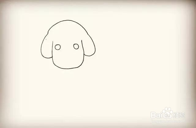 可爱的卡通小狗简笔画怎么画呢