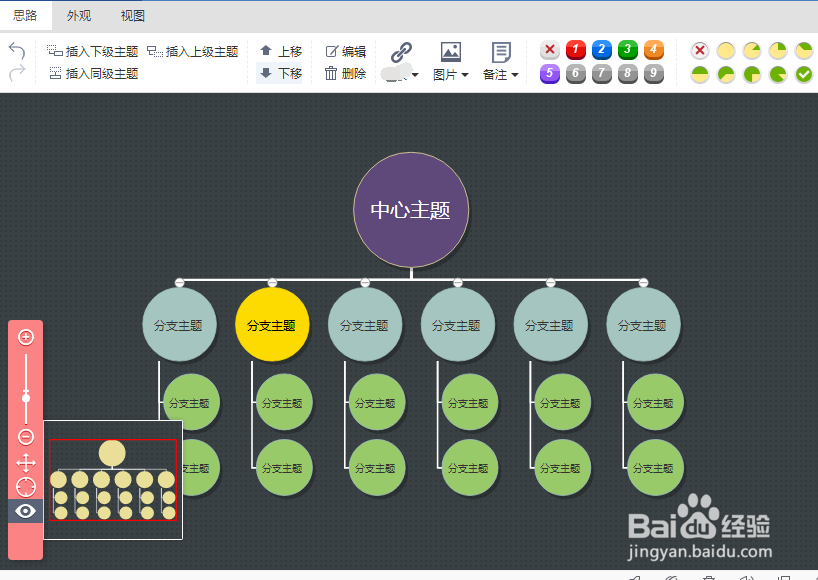在线迅捷思维导图基本画图教程