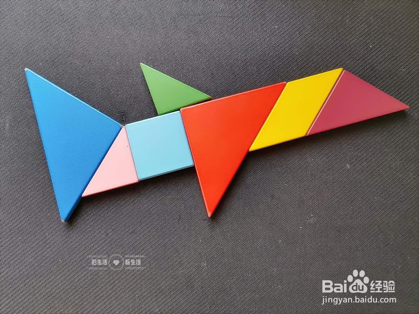 儿童益智七巧板 如何用七巧板拼飞机(2)