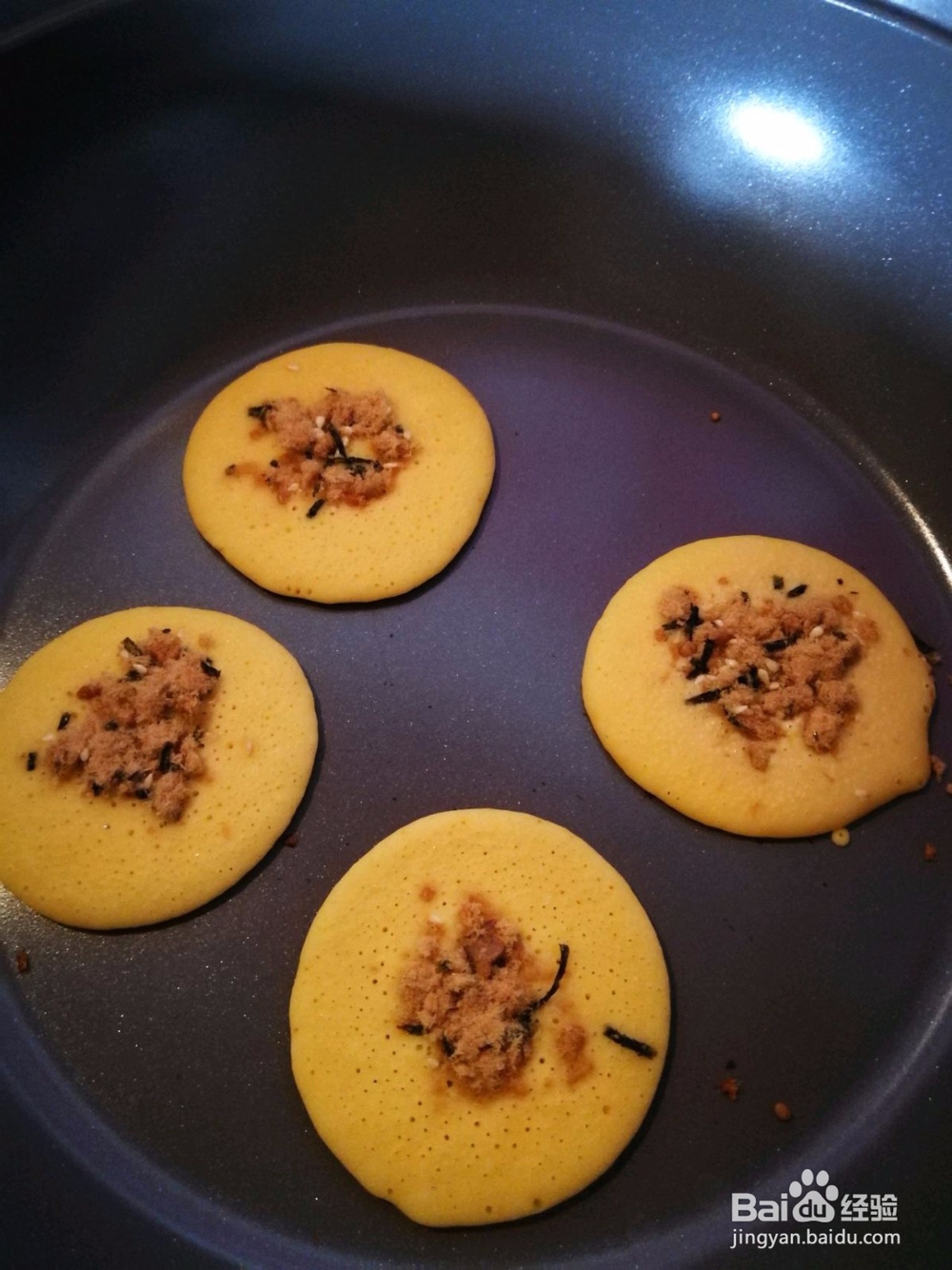 奶香肉松小米饼