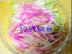 糖醋心里美的做法