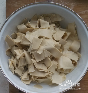 炒豆皮的做法