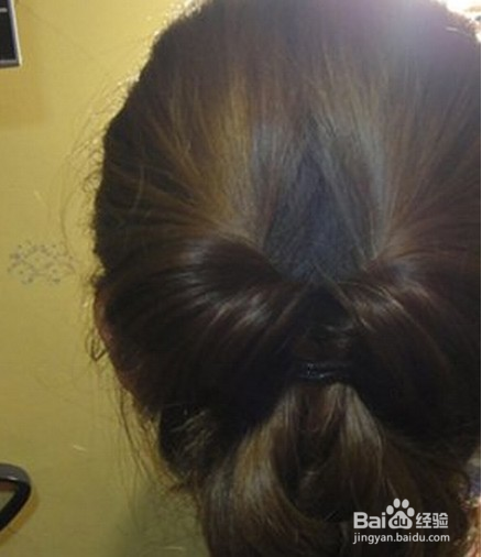 韩式复古鸟窝头盘发