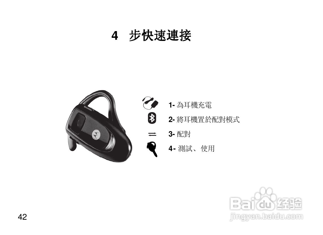 摩托罗拉H350蓝牙耳机使用说明书:[6]