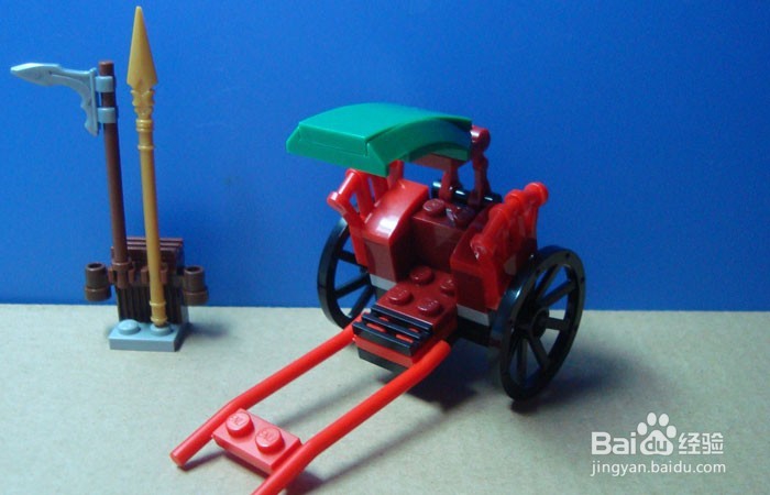 积木场景搭建之路人甲与未来骑士