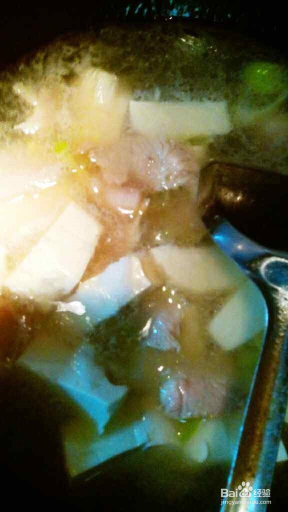 韭花炖豆腐的做法