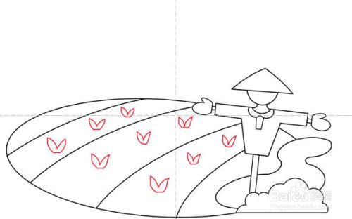 如何为孩子绘制稻田