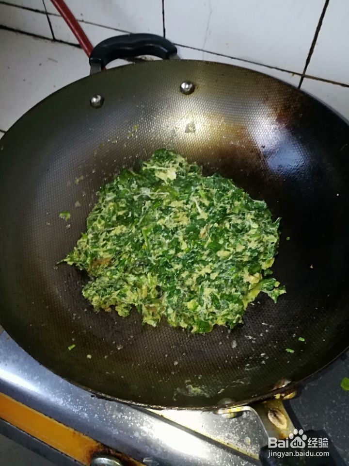 冬季荠菜炒鸡蛋的具体做法