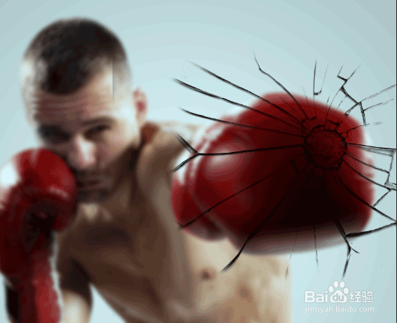 如何用PS快速制作逼真的玻璃碎片效果照片