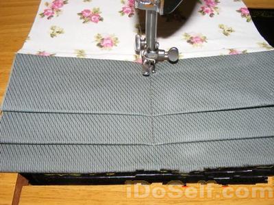 蝴蝶结长款布艺钱包的制作教程