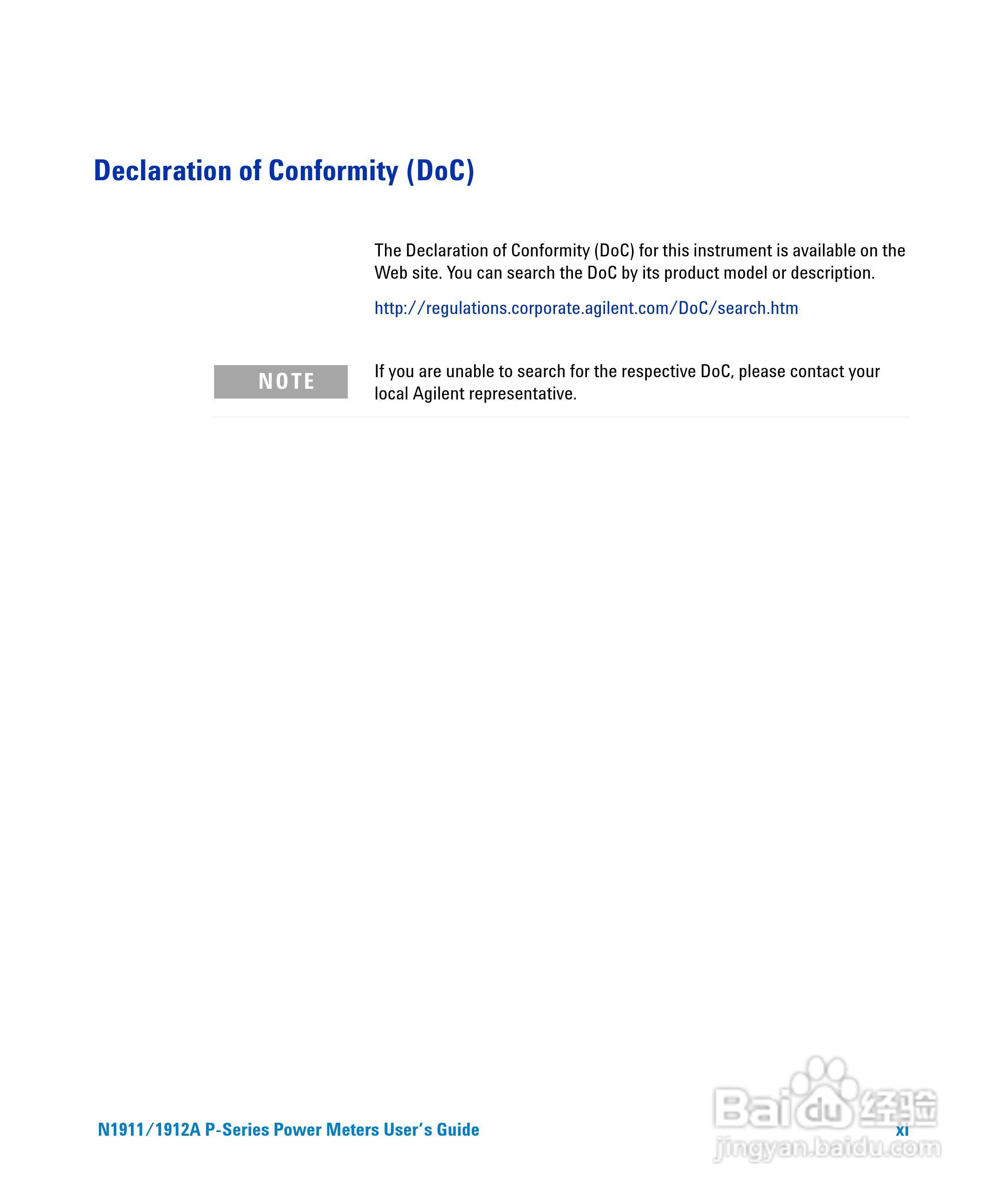 N1911A功率表使用手册:[2]