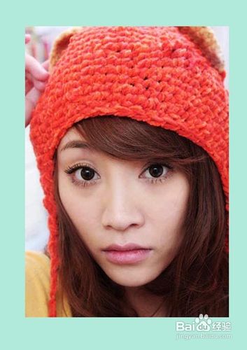 PS人物照片美化为大眼美女调出橙红小清新的效果