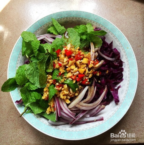 凉拌紫甘蓝的做法