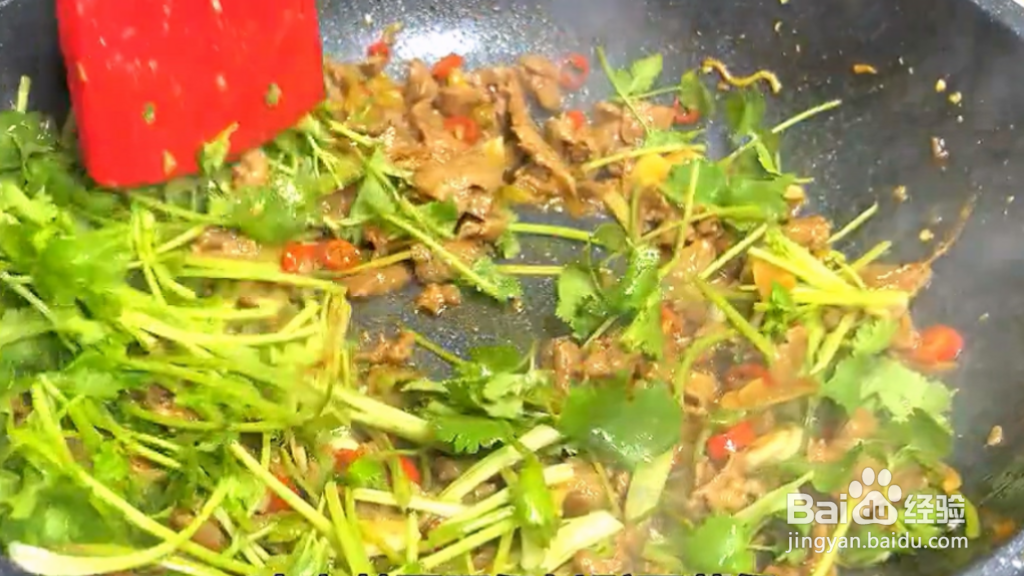 家常菜制作分享：香菜炒牛肉