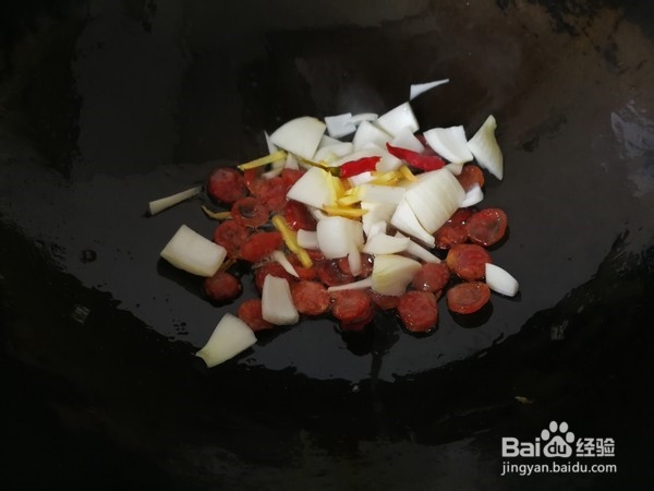 腊肠南瓜饭的制作方法