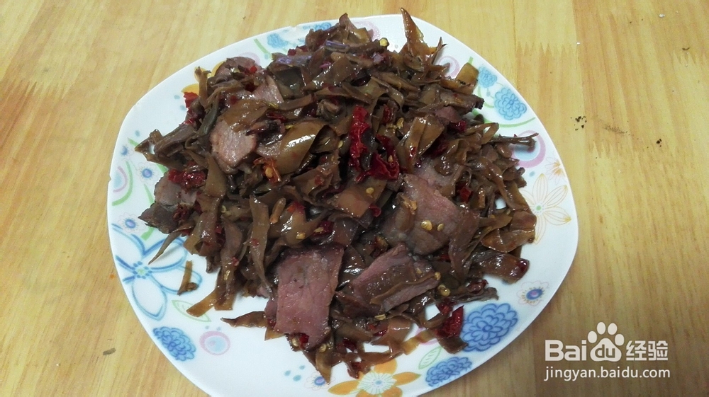 家常菜＆扁豆干炒腊肉的做法