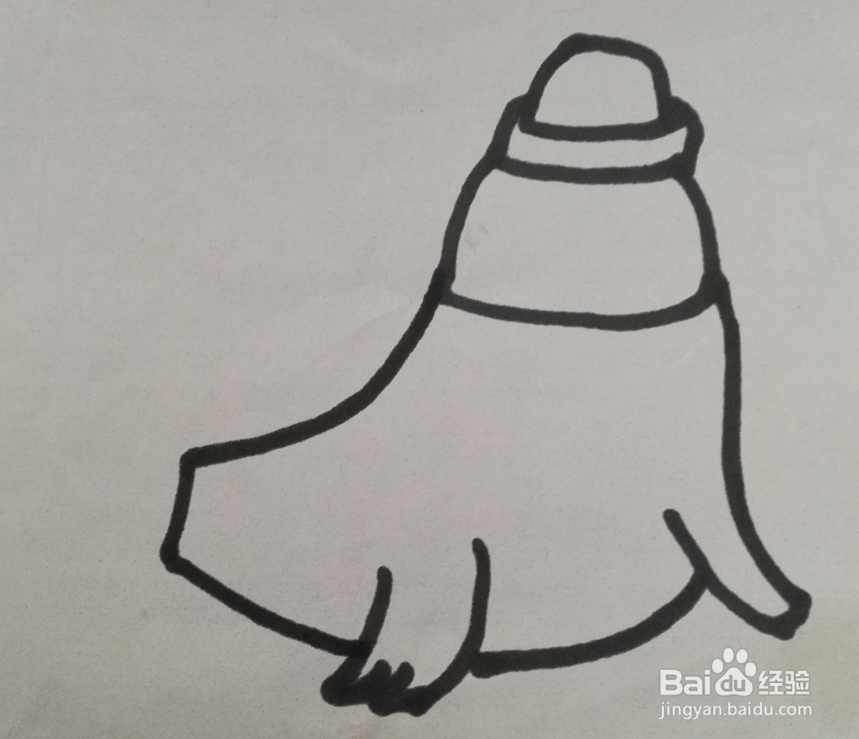 儿童简笔画 海豚的画法 海豚的简笔画