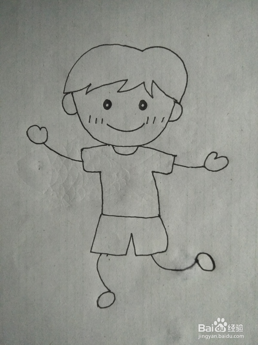 小男孩简笔画教学