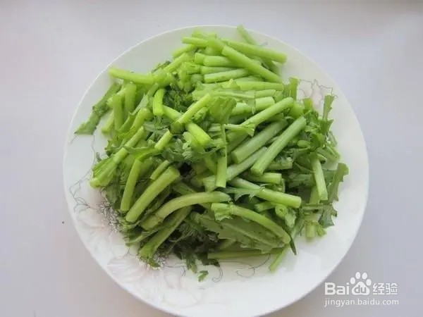 茼蒿炒磷虾