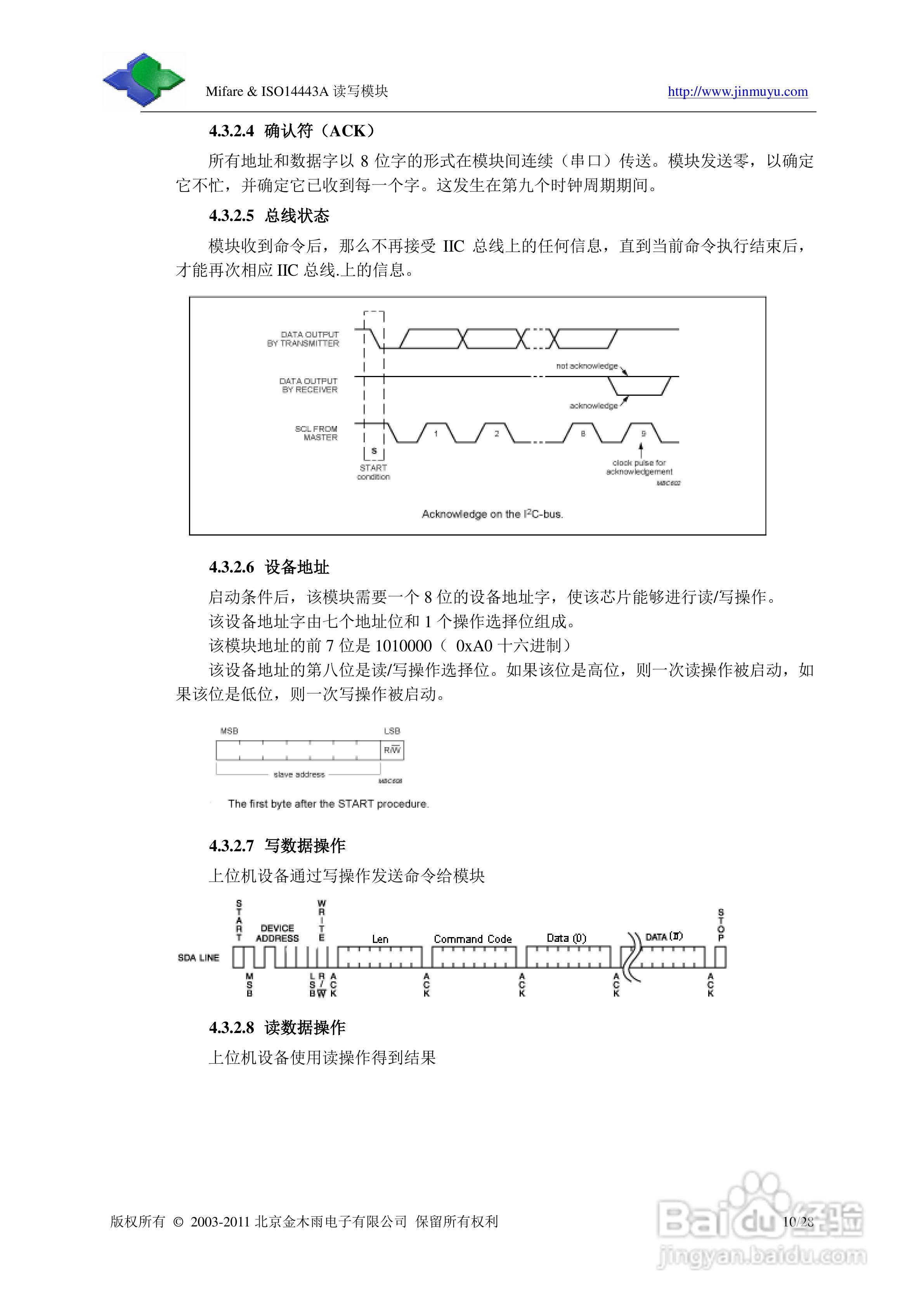 金木雨JMY501D非接触IC卡读卡模块用户手册:[2]