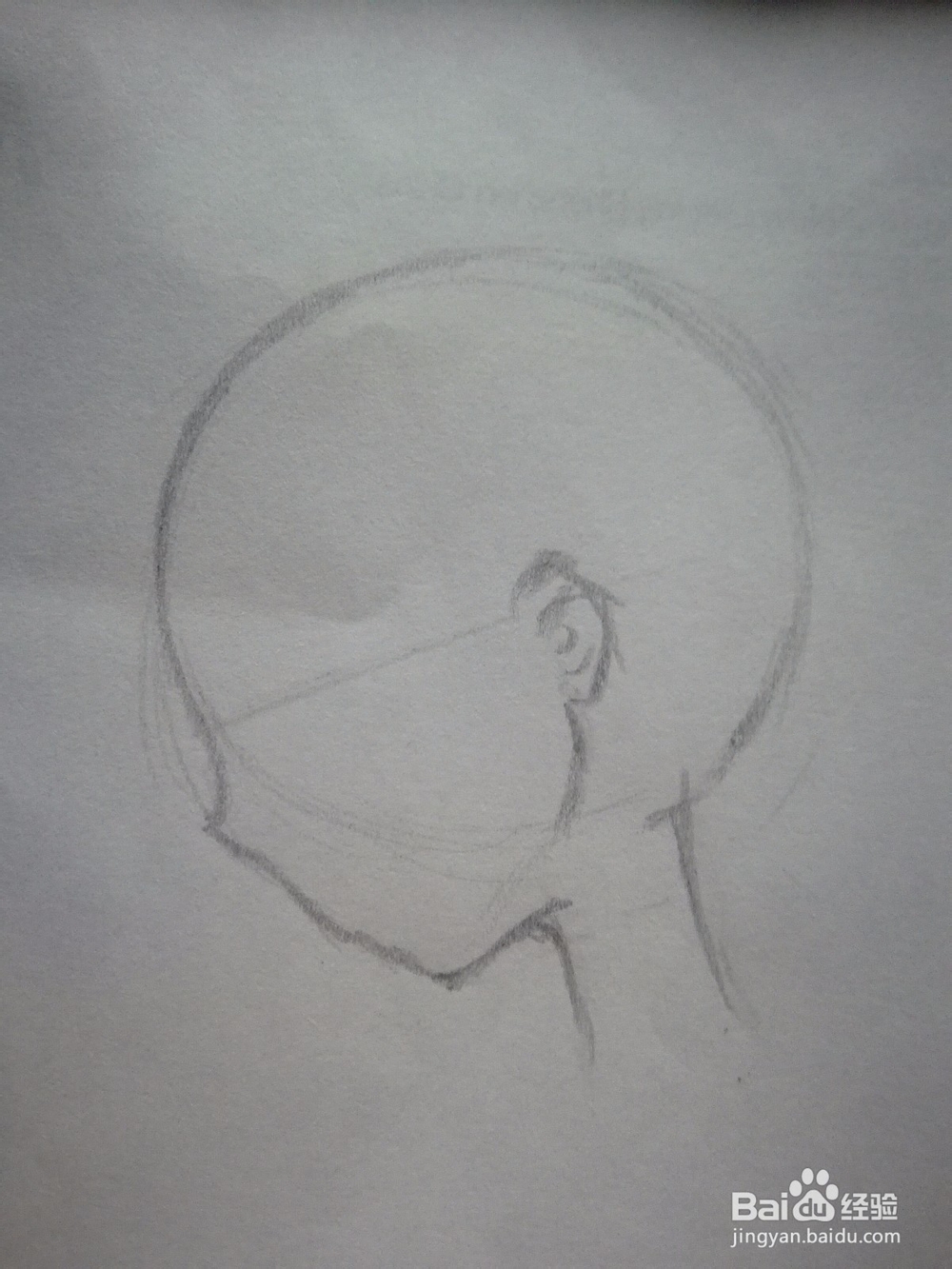 正侧面动漫人物头部和五官画法