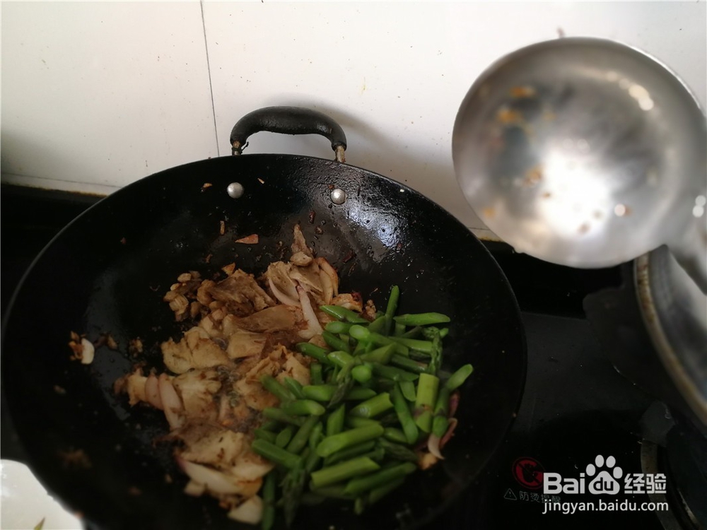 芦笋炒猪肉片