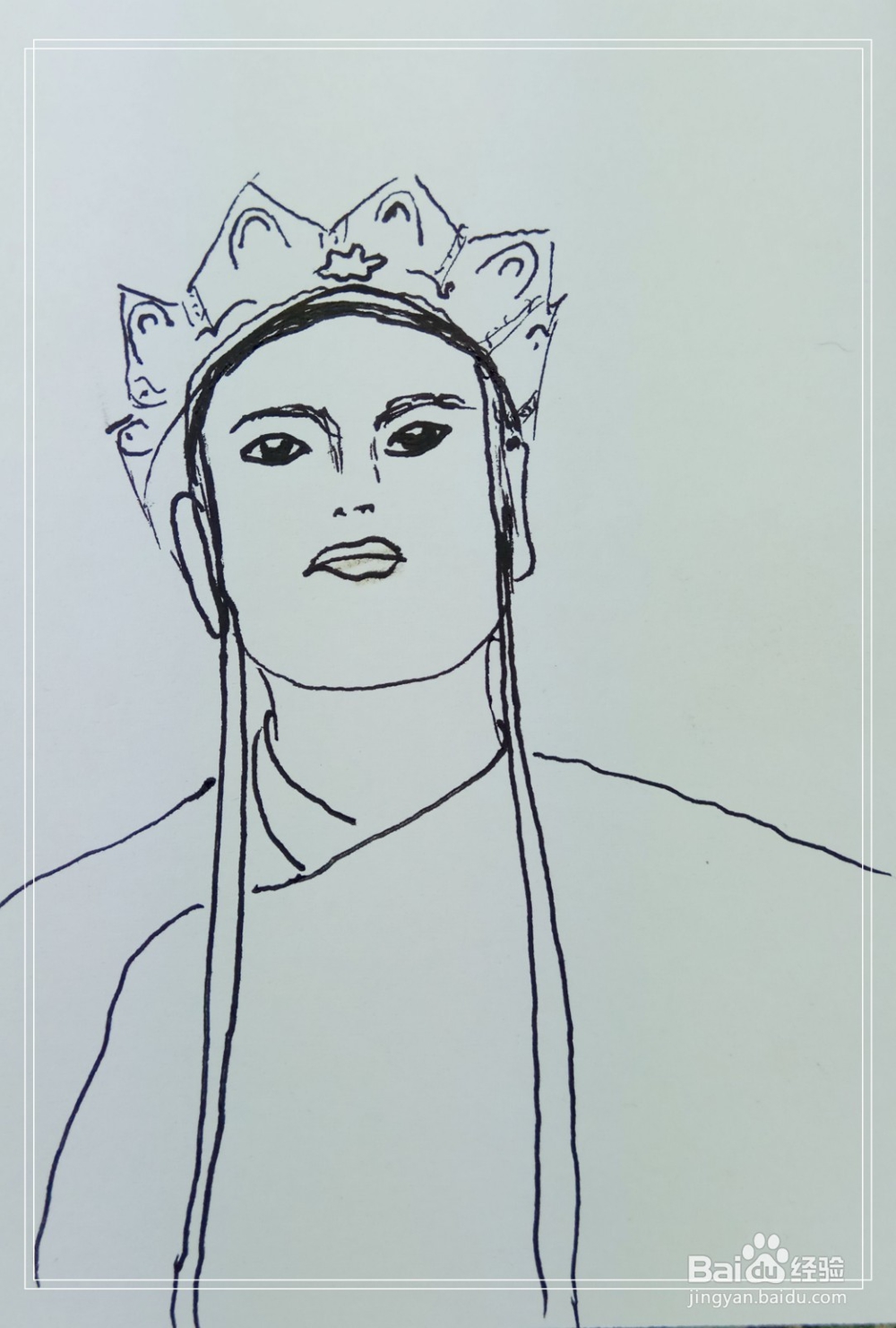 怎样画钢笔画唐僧