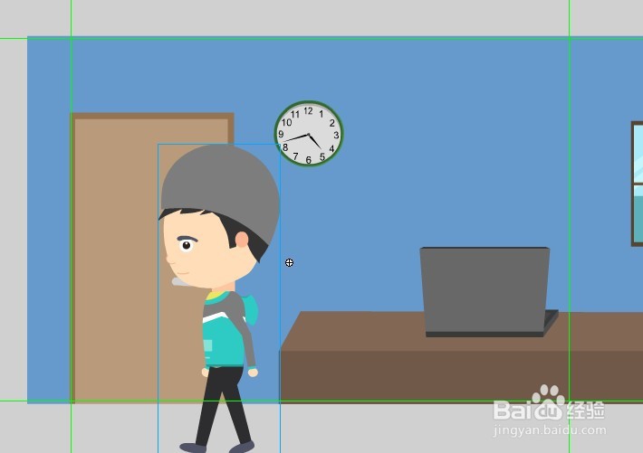 flash如何把人物动态做成小黑人的方法