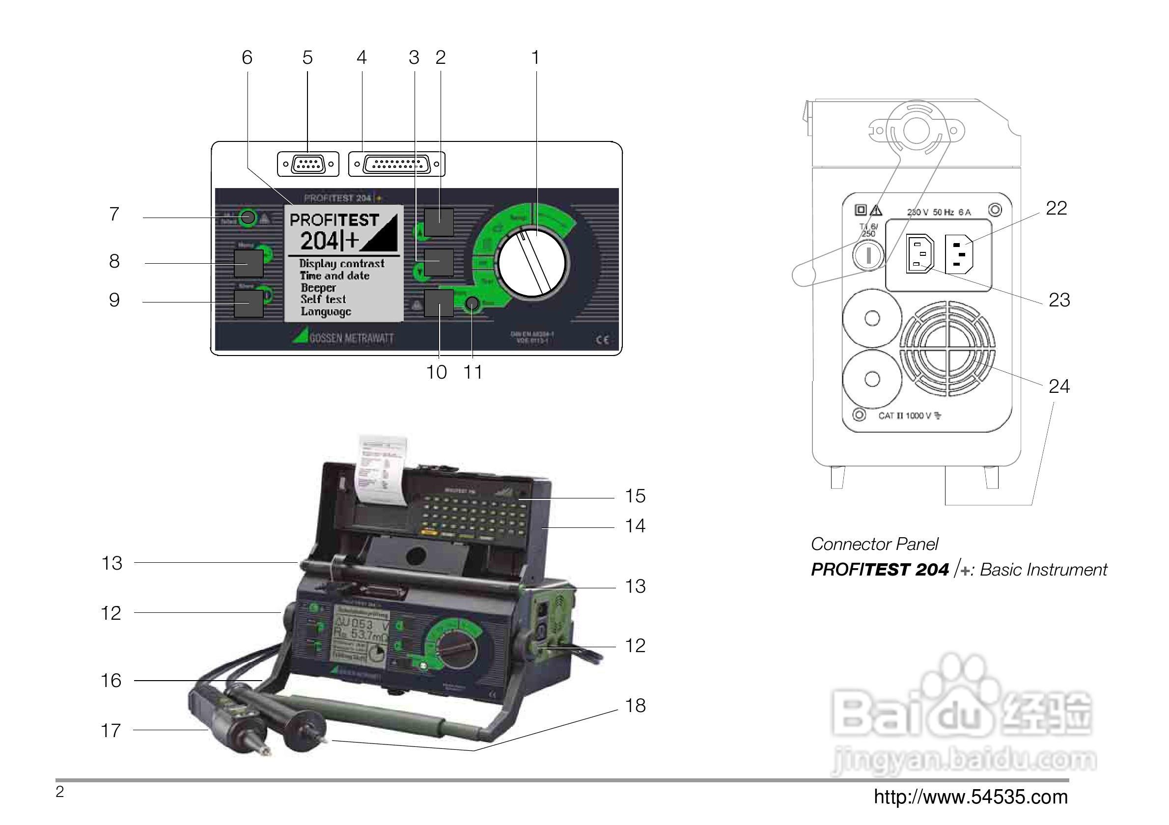 PROFITEST 204安规测试仪使用说明书:[1]