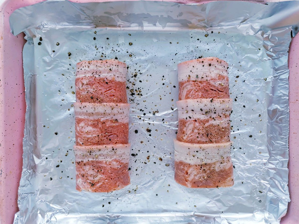 鸡肉培根苹果卷