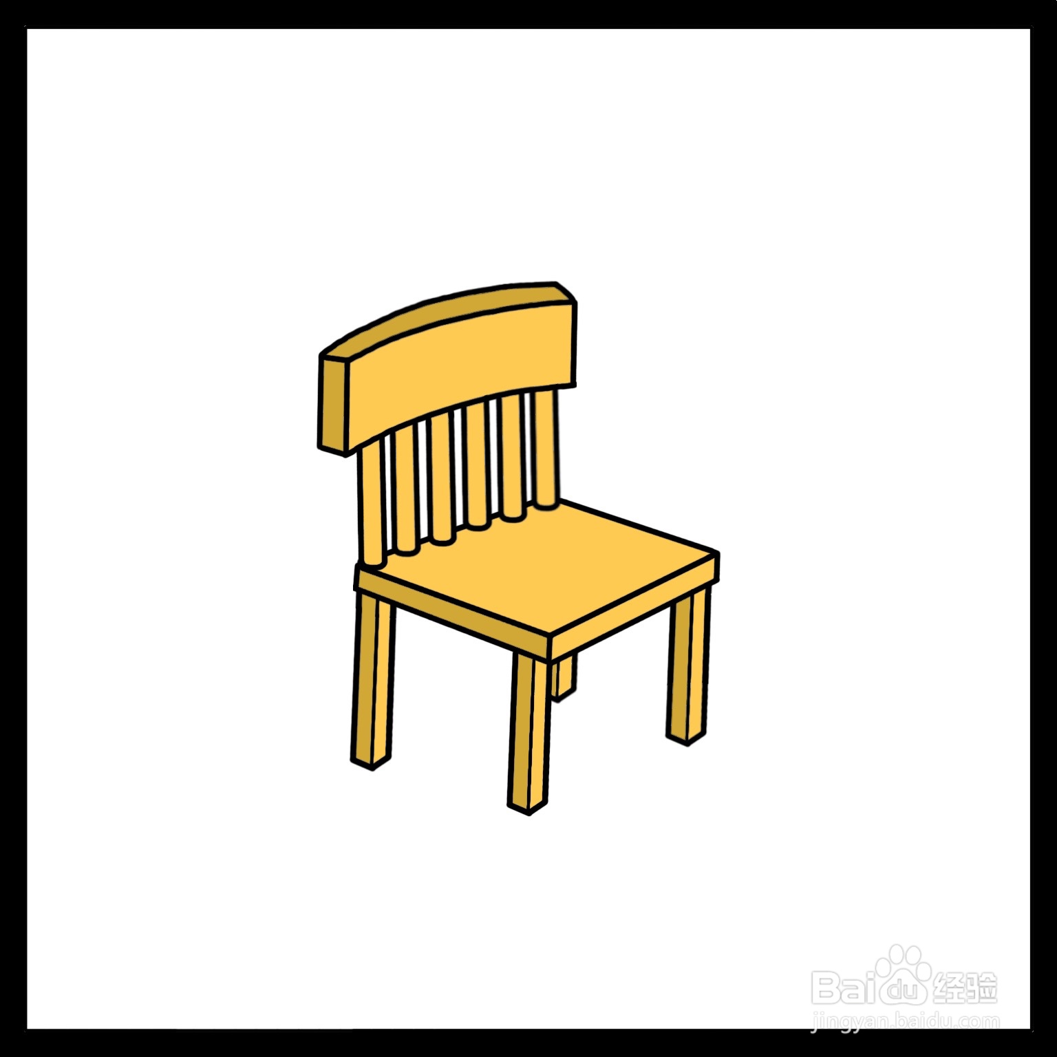 教室里的椅子怎么画图片